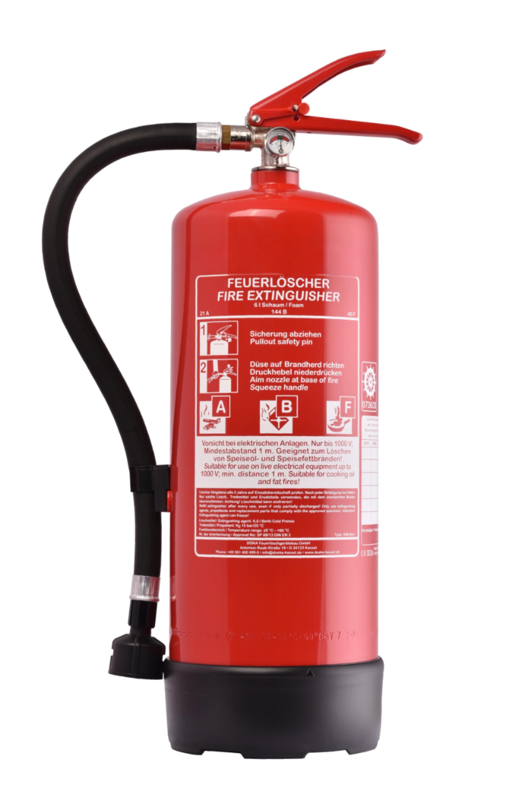 Lithium Fire Extinguisher 6 liter MED Approved
