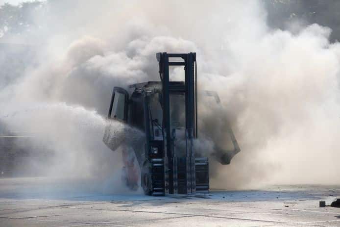 Lithium Forklift Fires