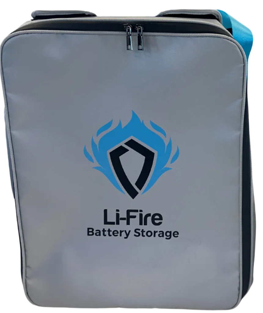 Retractable battery bag