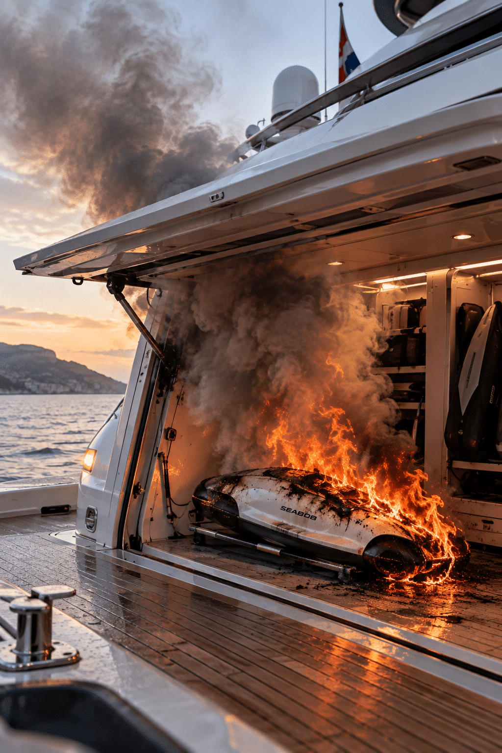 Lithium Fire on a Superyacht