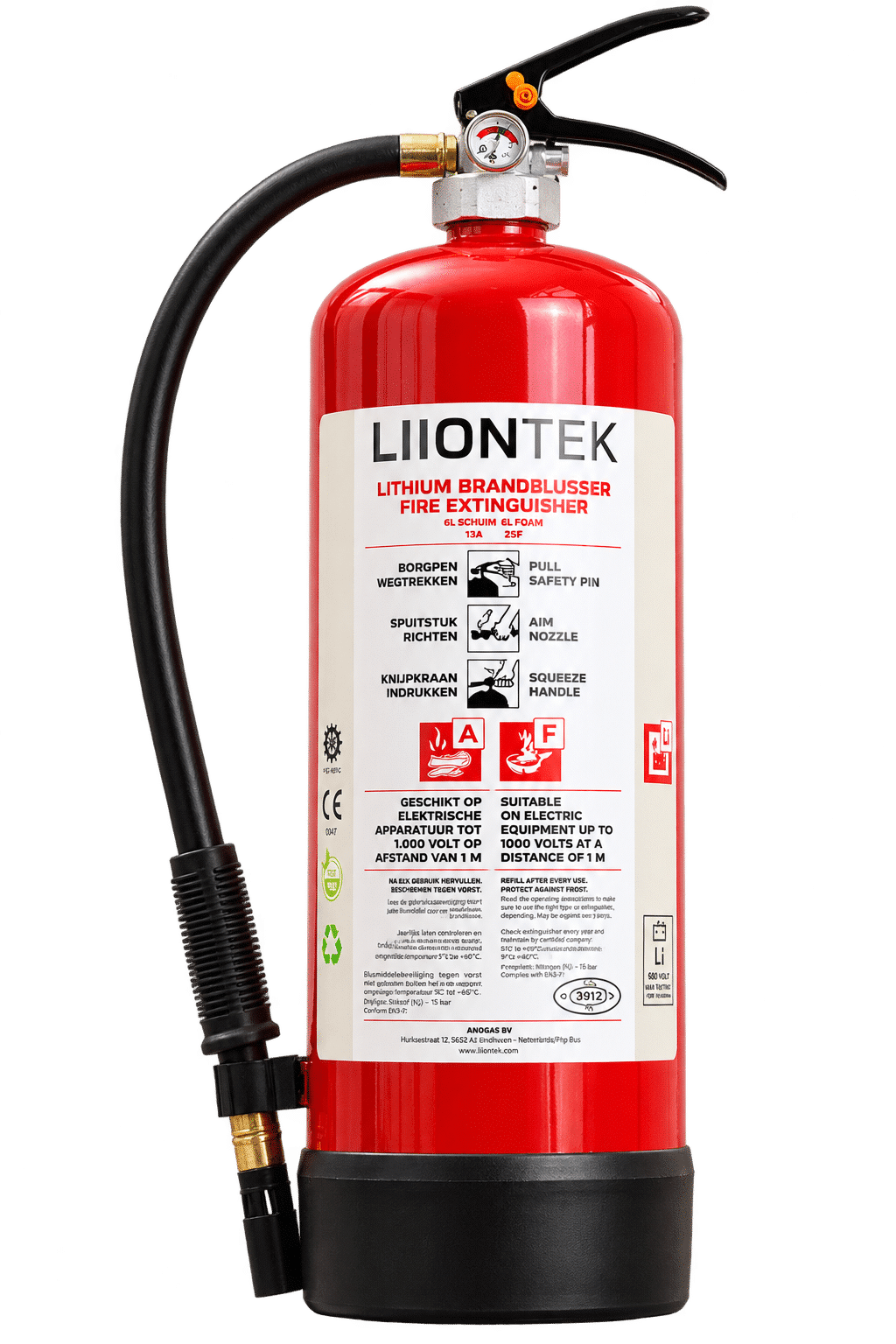 Liiontek Lithium Fire Extinguisher 6L