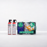 Lithium Fire Office Kit with two 750-ml fire extinguishers and an LFIM emergency response kit